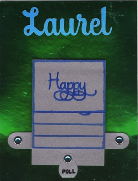 Waterfall Card - Laurel Happy Birthday to You